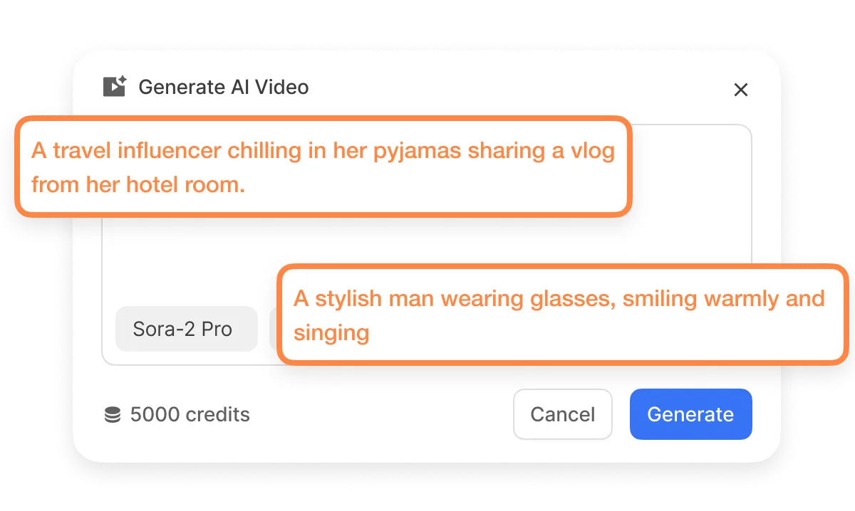 Creative freedom using Visla AI b-roll generator with full control over style, motion, and framing